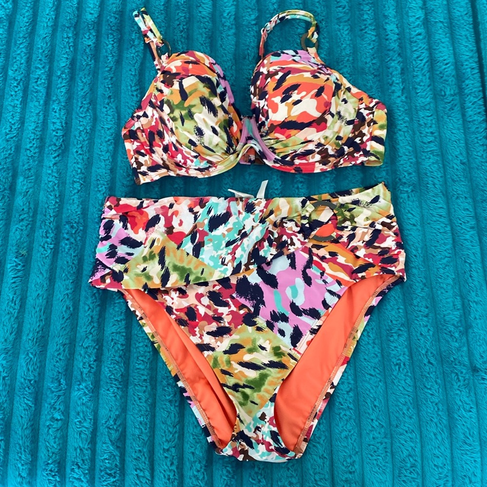 Bleu Tod Beattie two piece swim suit NWOT